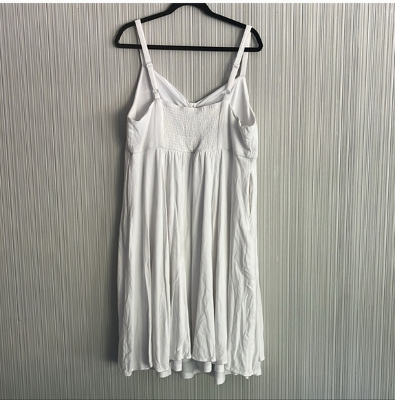 NWOT TORRID 2X Midi Textured Woven Button-Front Dress - Picture 5 of 7